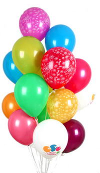  zmir Bayrakl gvenli kaliteli hzl iek  30 adet uan balon buketi demeti renkli